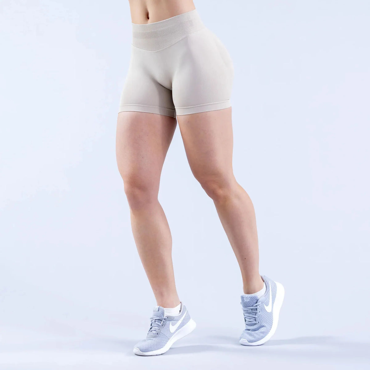 Women High Waist Yoga Shorts Peach Butt Lift Seamless Gym Shorts High Stretch Anti-Chafing Workout Running Biker Shorts