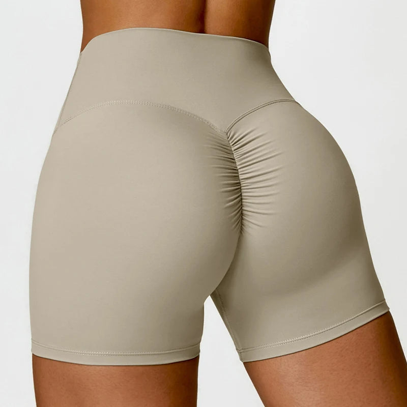 Summer Solid Color Women Fitness Quick-Dry Sport Short Women Cycling Soft Training Shorts Jog High Waist Yoga Short Legging