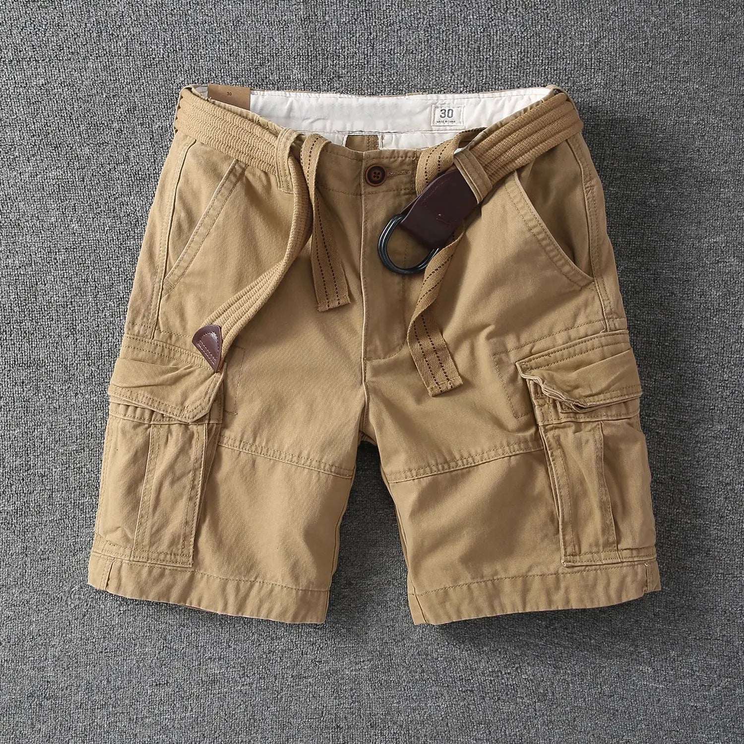 2026 New men's outdoor fashion leisure sports multi-pocket cargo shorts fans color cotton goods beach summer spring shorts